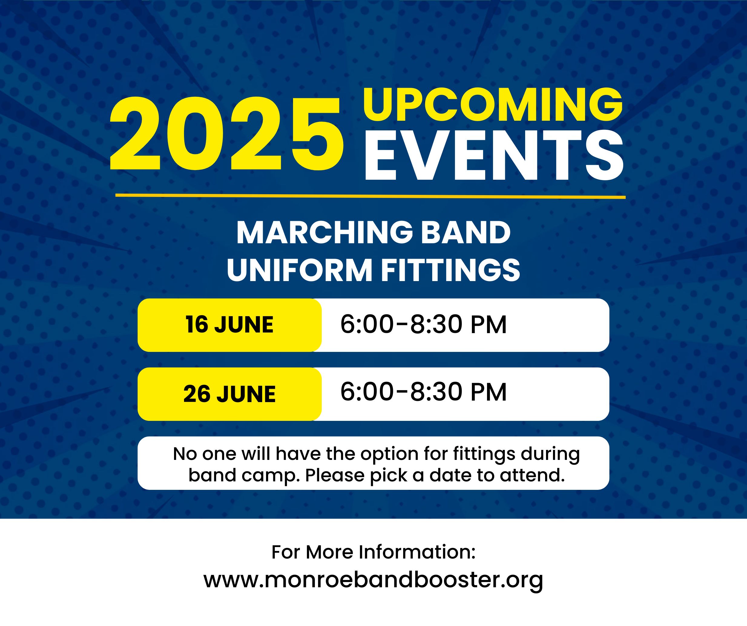 MHMB Uniform Fittings